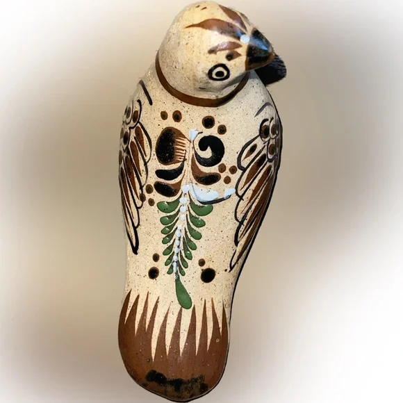 Vintage Signed Netzi Mexico Sandstone Pottery Bird Figurine Acapulco Souvenir - Picture 5 of 9